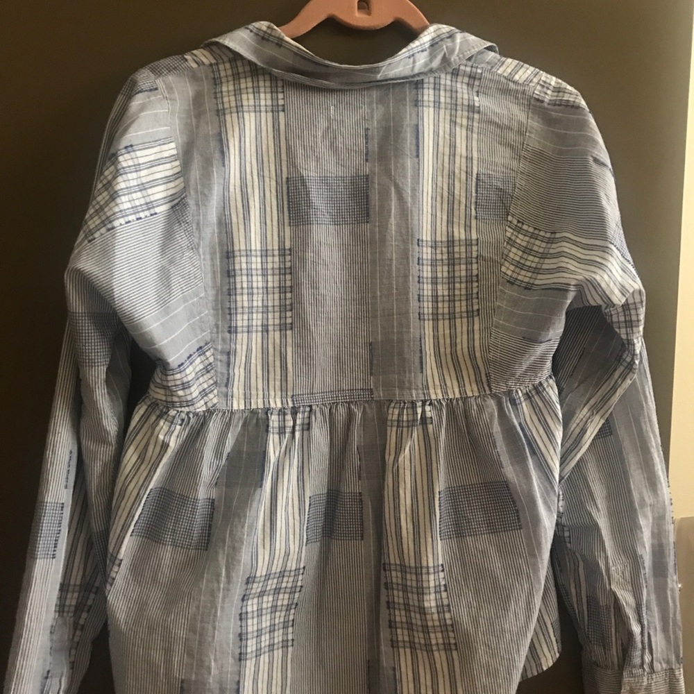 Anthropologie Patchwork Button Down Blouse. - image 2